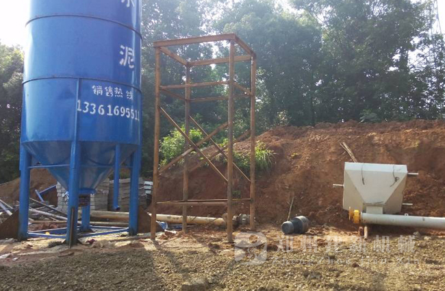 江西景德鎮300T穩定土拌和站現場(chǎng)案例